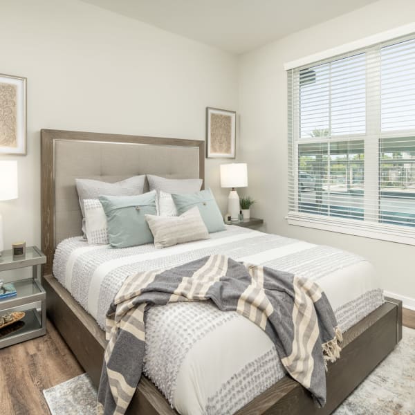 Spacious bedroom at The Wyatt in Gilbert, Arizona