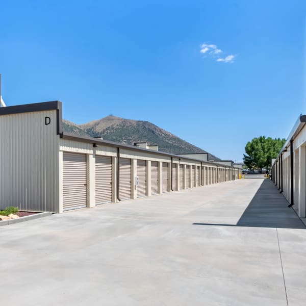 Drive-up units at StorQuest Express Self Service Storage in Flagstaff, Arizona