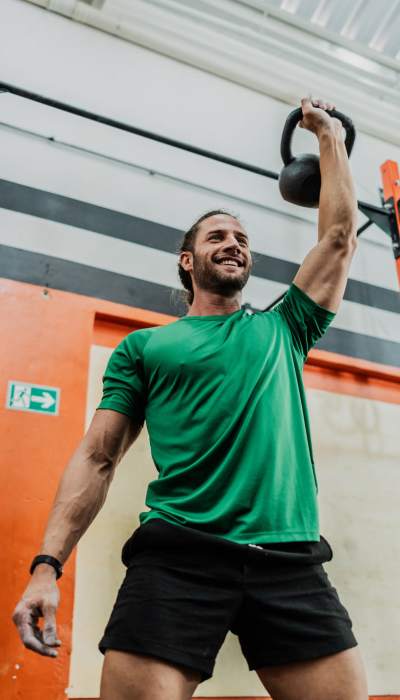 Resident in a fitness center at Arbor in Richardson, Texas