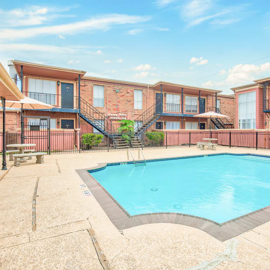 Residential pool at South Oaks in Houston, Texas