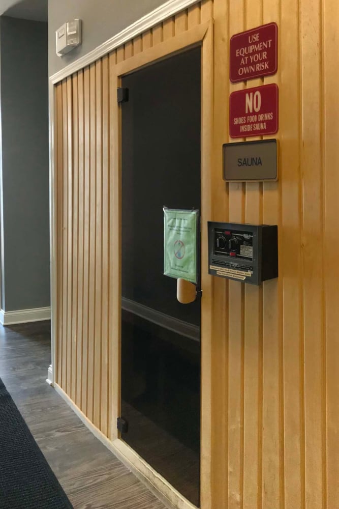 Resident sauna at Lakeshore Apartment Homes in Evansville, Indiana