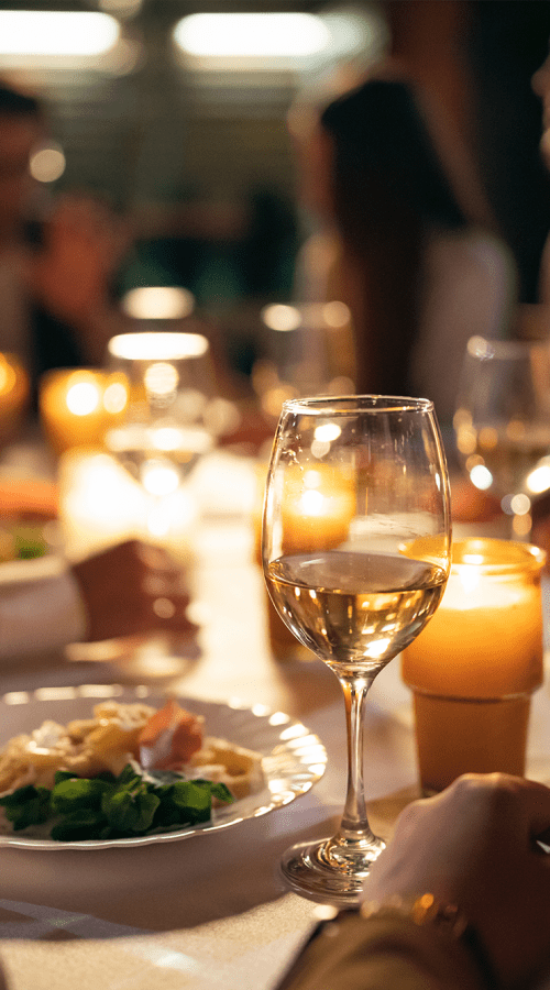 Two cups of coffee on a table near Residences at 111 Lyon in Grand Rapids, Michigan