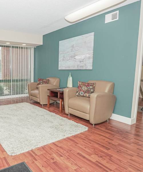 Community leasing center at Courtyard Apartments in Columbia, Missouri