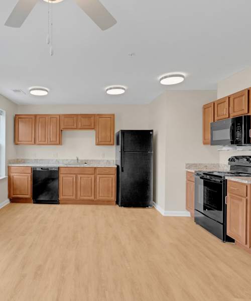 Spacious kitchens for cooking at Robinson Overlook in Columbia, Maryland