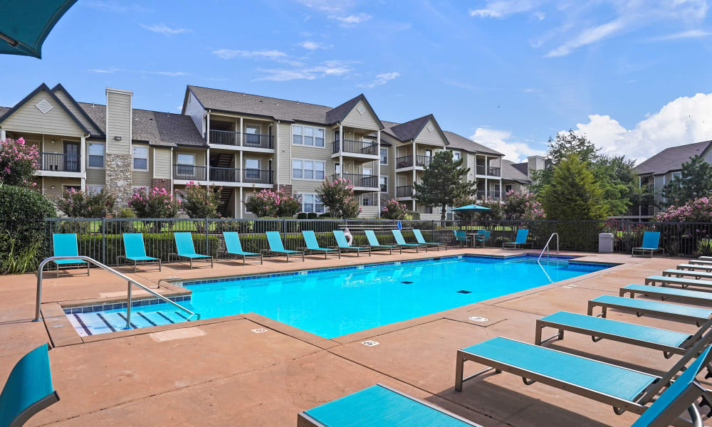 Pool at Villas at Stonebridge in Edmond, Oklahoma