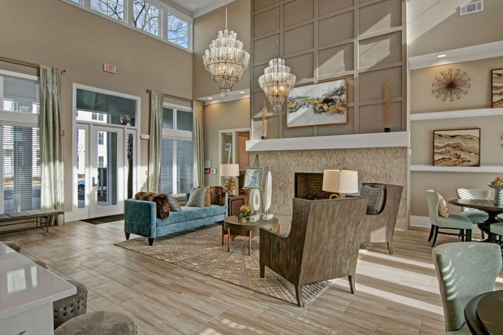 Beautiful resident clubhouse at Bluewater at Bolton's Landing in Charleston, South Carolina