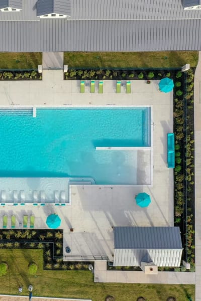 Aerial view of Biltmore at the Park in Pflugerville, Texas