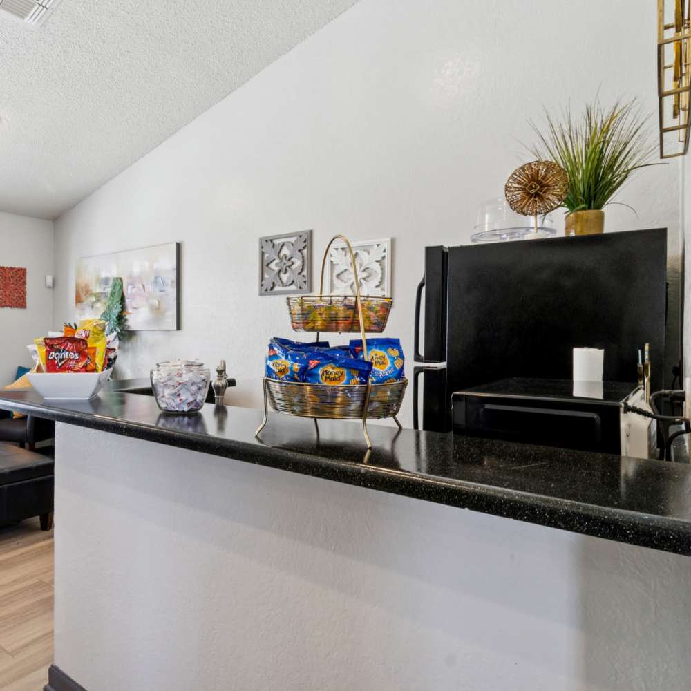 Community cozy kitchen area at Arbors of Taylor in Taylor, Texas