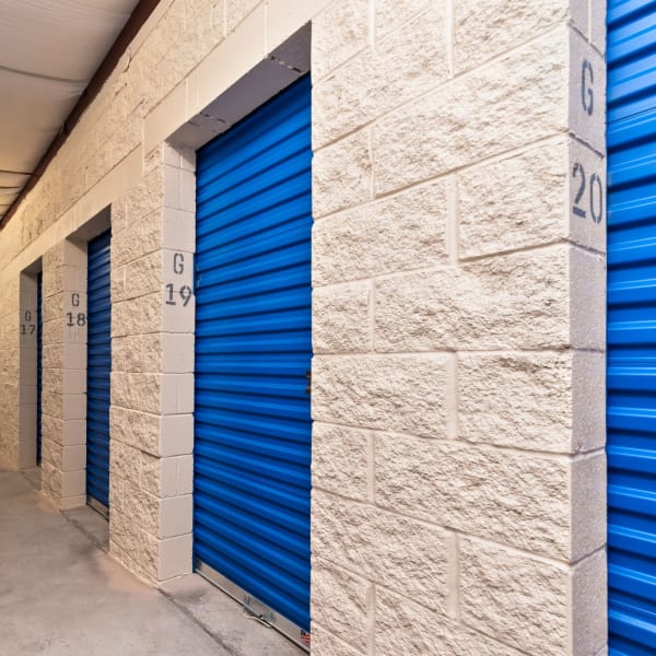 Indoor storage unit at Stor'em Self Storage in Lehi, Utah
