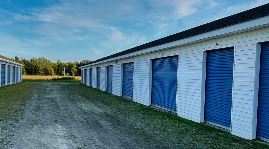 Exterior of outdoor units at KO Storage in Pittsfield, Maine
