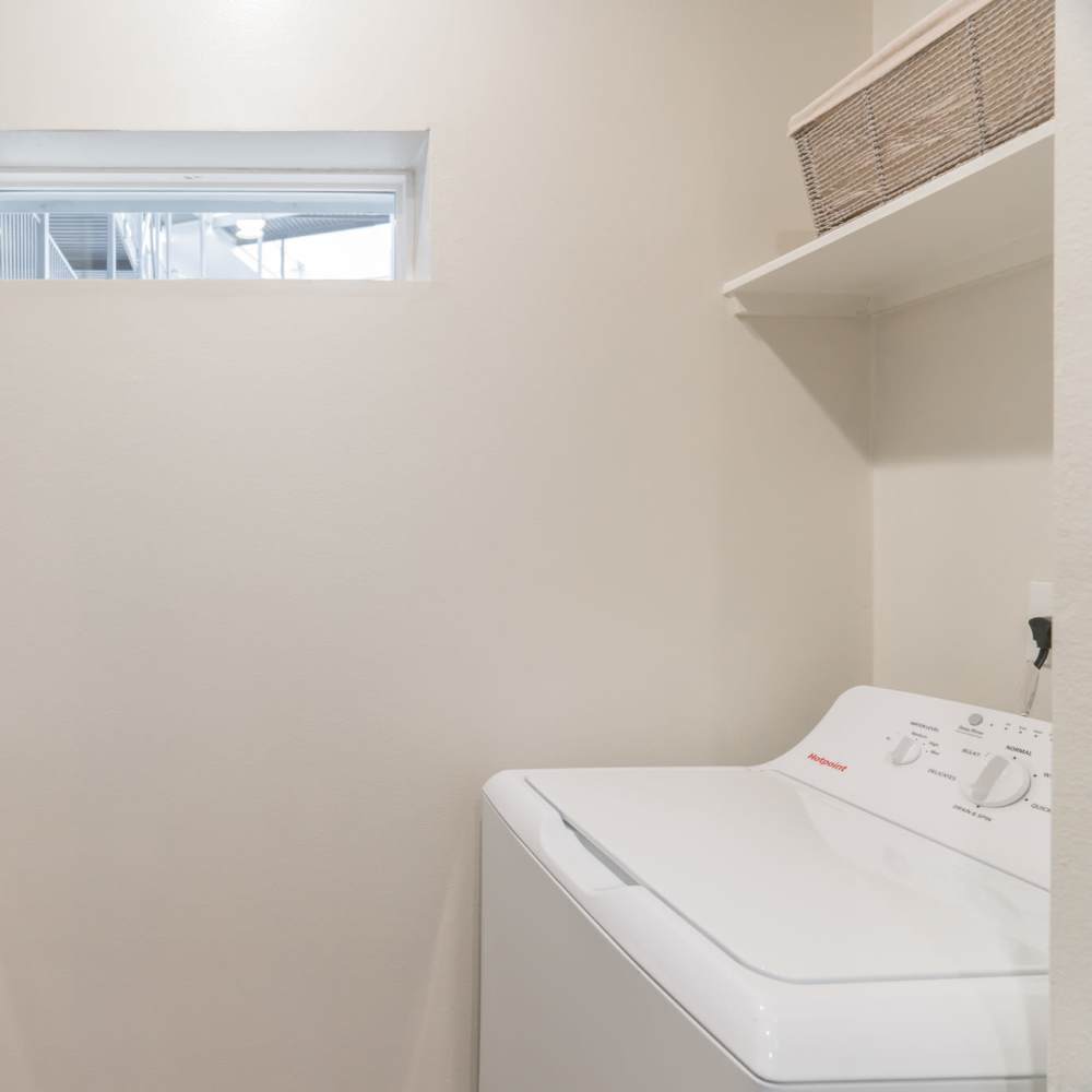Laundry area at Regency Gardens in Bryan, Texas