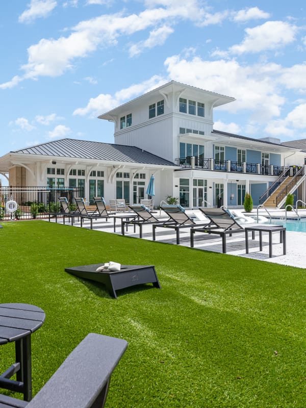 Rendering resort style pool at The Banks at Bridgewater in Little River, South Carolina