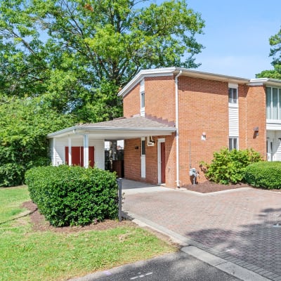 A home with a carport parking area at JFSC in Norfolk, Virginia