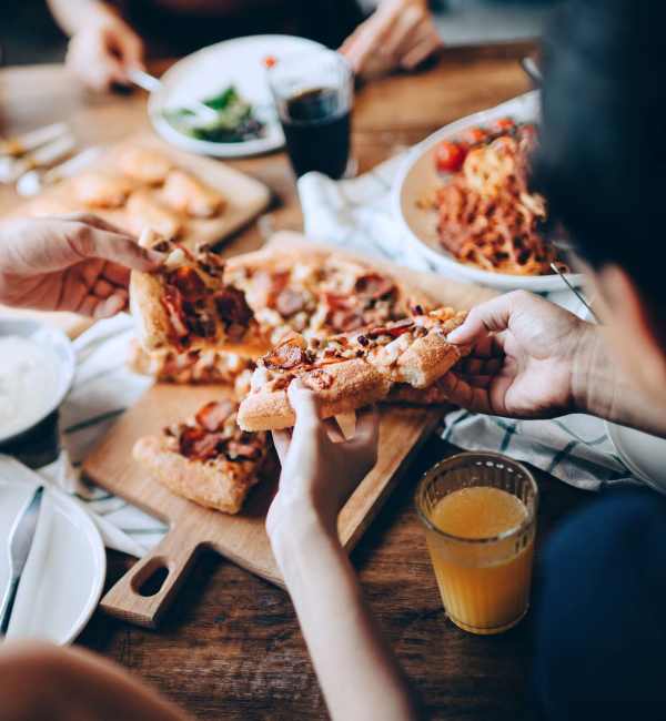 Delicious pizza near Georgetown Apartments in Merriam, Kansas