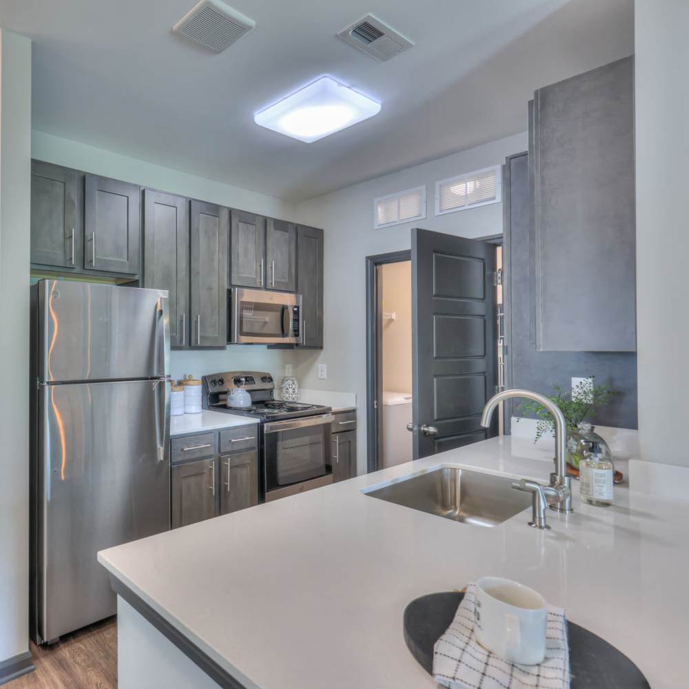 Kitchen with stainless steel appliance at Anthem at Creekside in Smyrna, Tennessee 