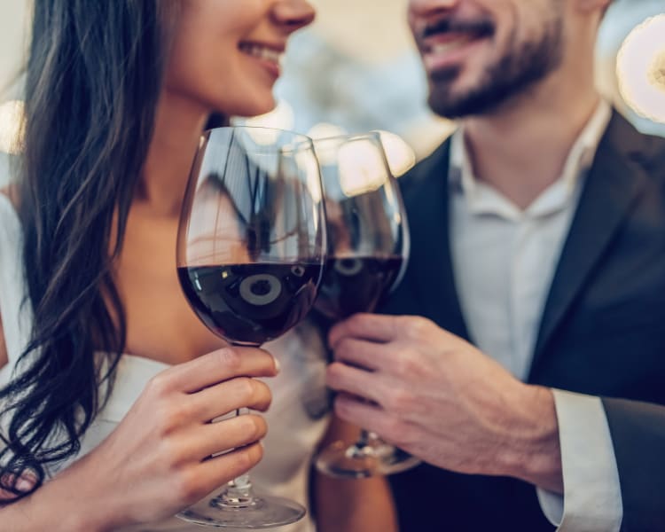 A couple out for date night near Sofi Shadowridge in Vista, California