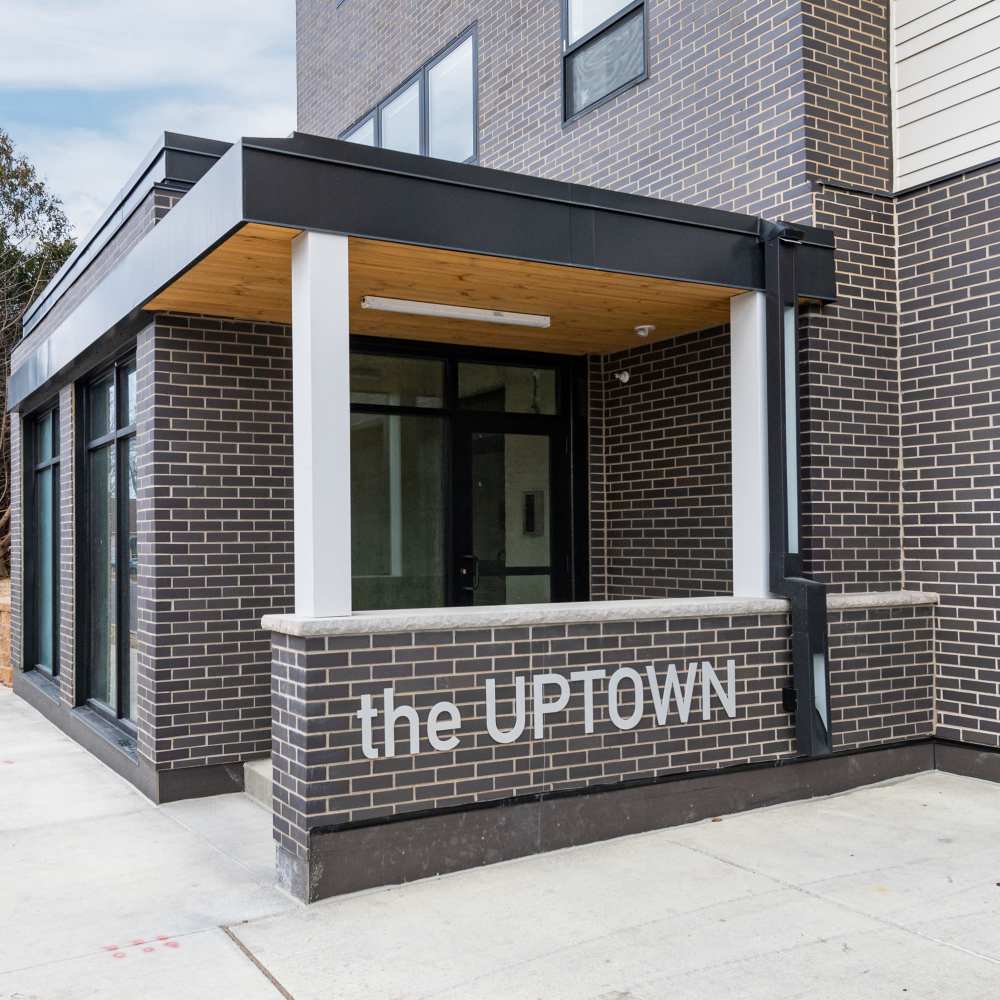 Signage of The Uptown Apartments in Waconia, Minnesota