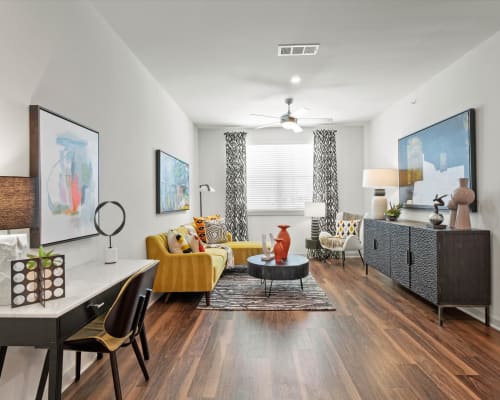 Open concept layout at 32Hundred Windsor in Denton, Texas