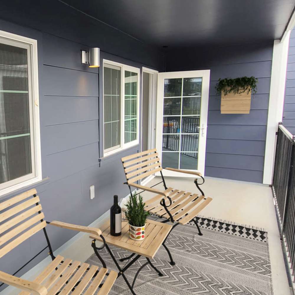 Deck at Hallmark House in Redwood City, California