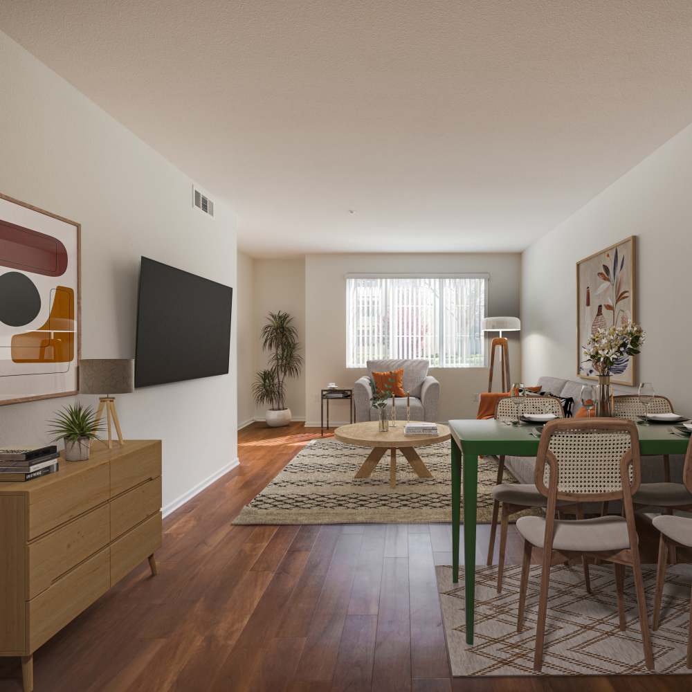 Open concept floor plans at Hancock Terrace in Santa Maria, California