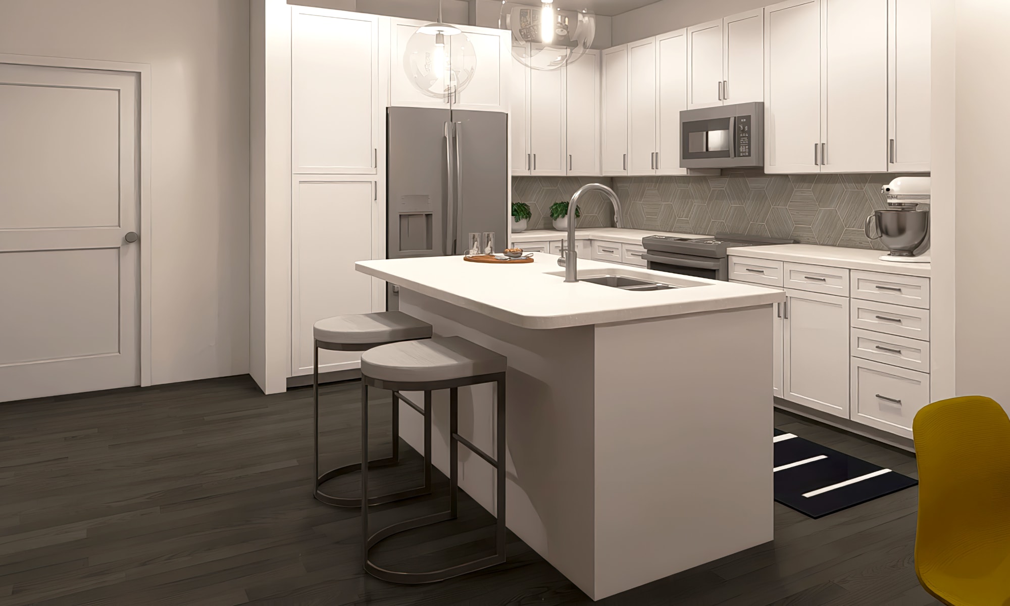 Modern kitchen at Alexan Tempe in Tempe, Arizona