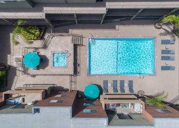 Swimming pool at apartments in Glendale
