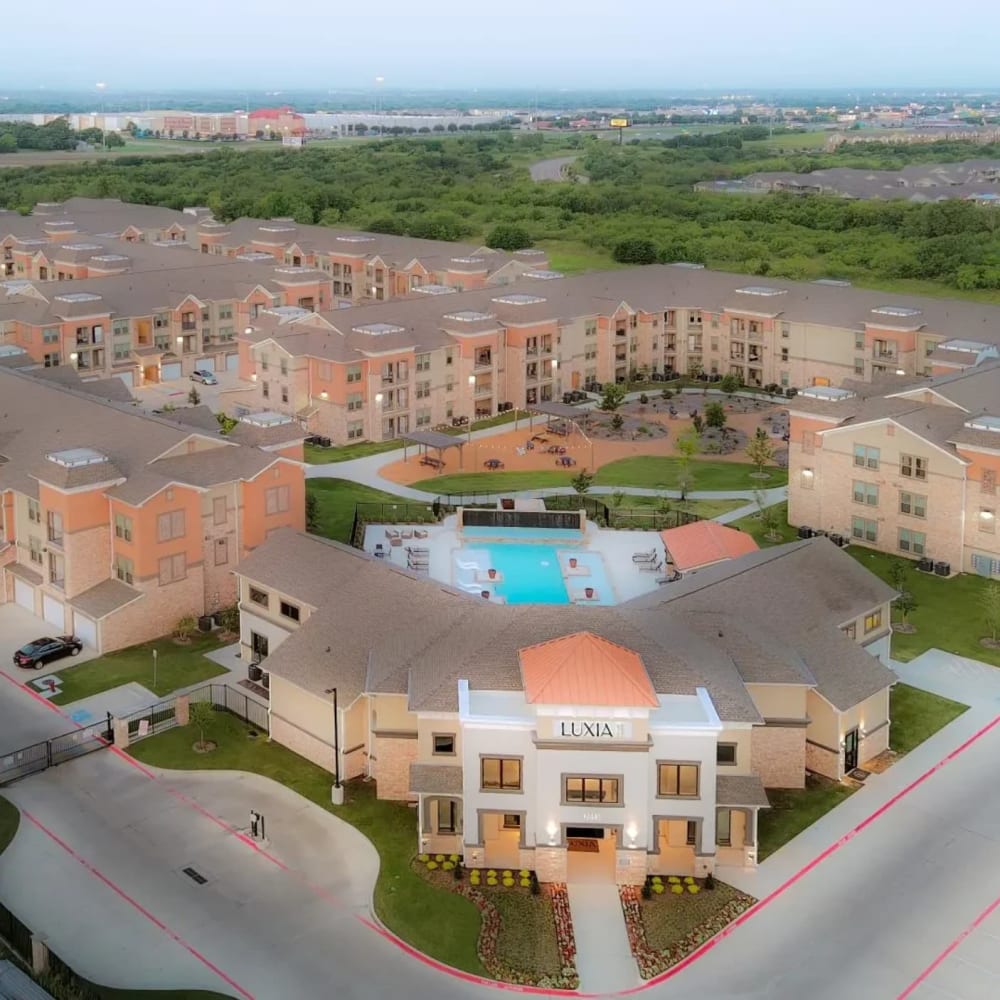 Aerial view of Luxia Grand Prairie, Grand Prairie, Texas