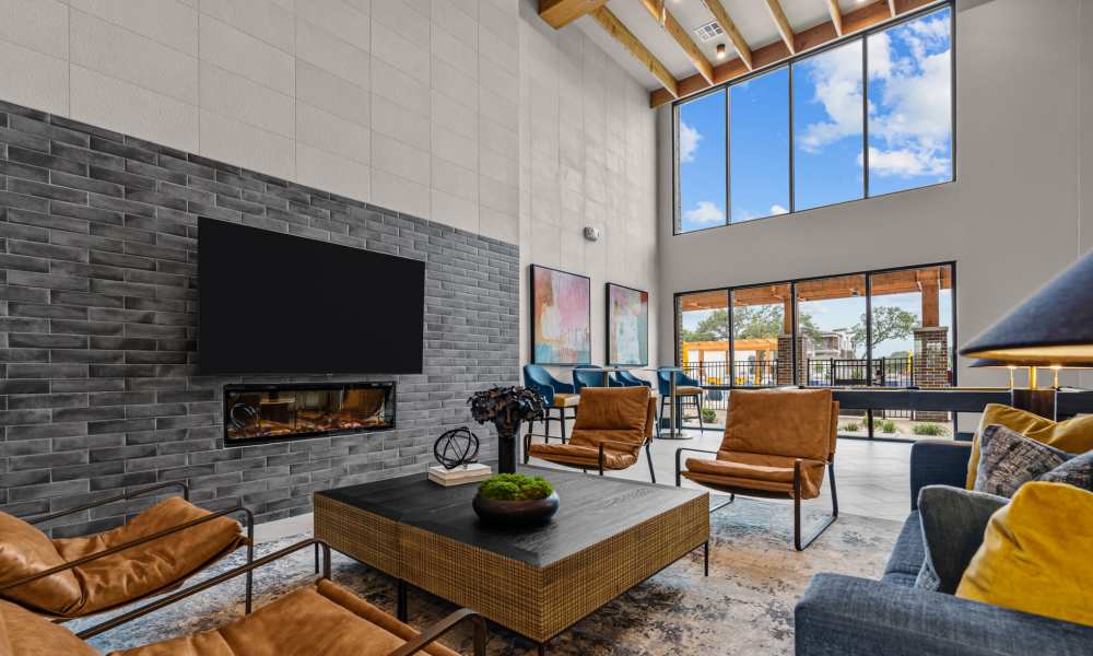 Resident lounge area at Opal Point at Kyle in Kyle,Texas