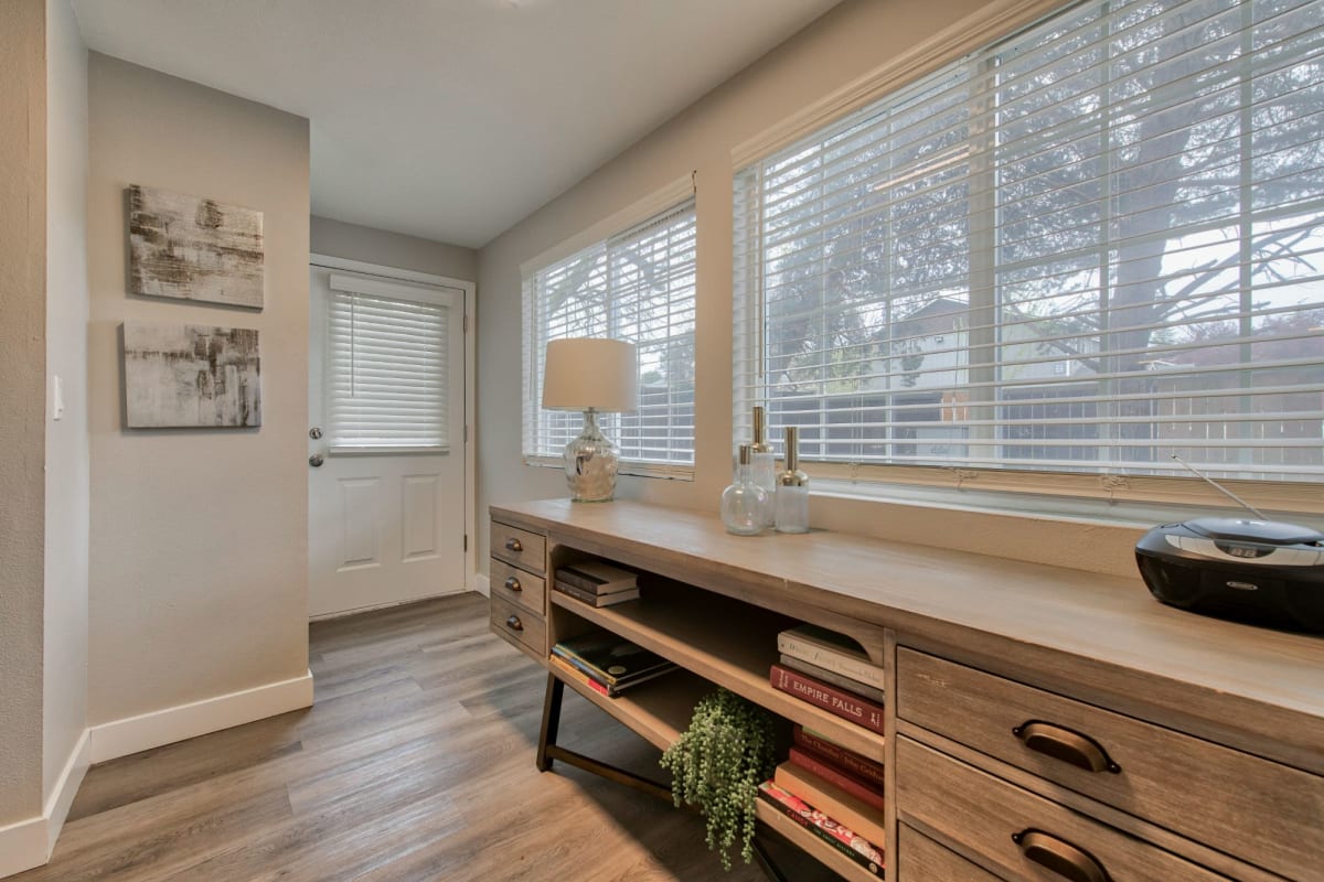 Apartment with large windows and natural light at Indigo Springs, Kent, Washington