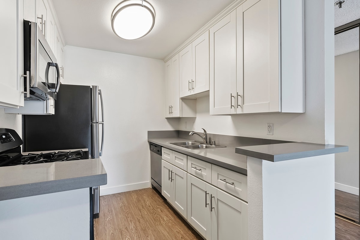 Kitchen at Media Towers, Los Angeles, California