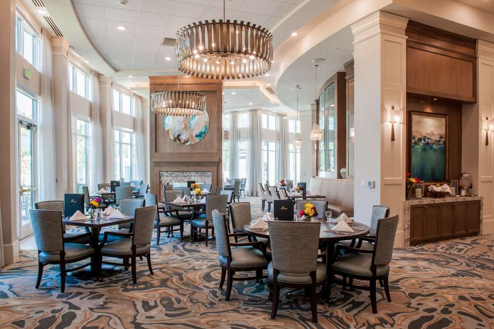 Spacious dining area with chairs at The Barclay at Santa Rosa Beach in Santa Rosa Beach. FL