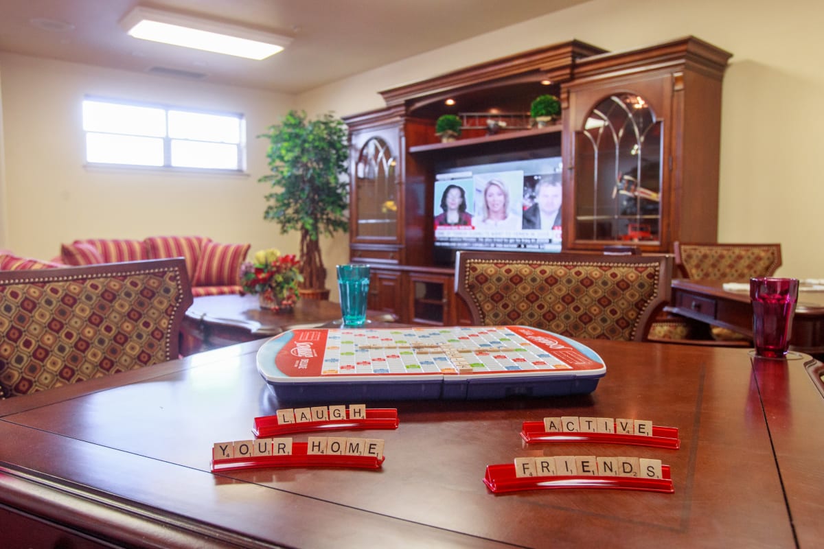 Scrabble at Birchwoods at Canco Assisted Living in Portland, Maine