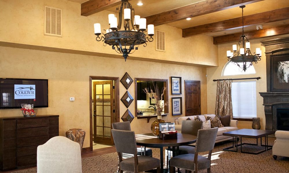 Clubhouse lounge at Park at Coulter in Amarillo, Texas
