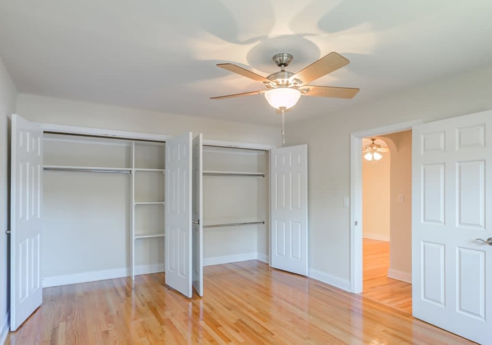 Spacious closets at Englewood Village in Englewood, New Jersey