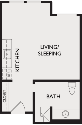 Independent Living Villa One Bedroom at Tuscany at McCormick Ranch in Scottsdale, Arizona
