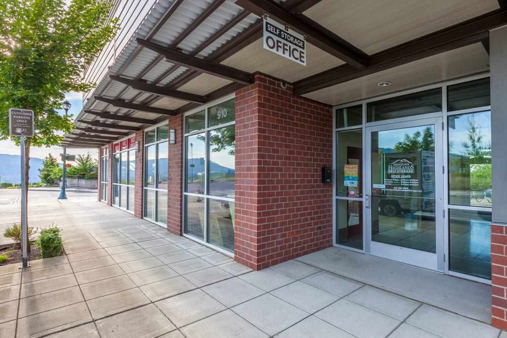 Entrance at Issaquah Highlands Self Storage in Issaquah, Washington