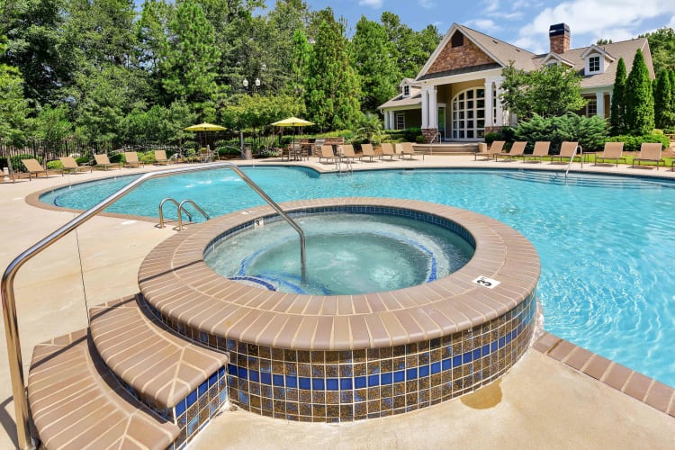 Hot tub at Lullwater at Bass in Macon, Georgia