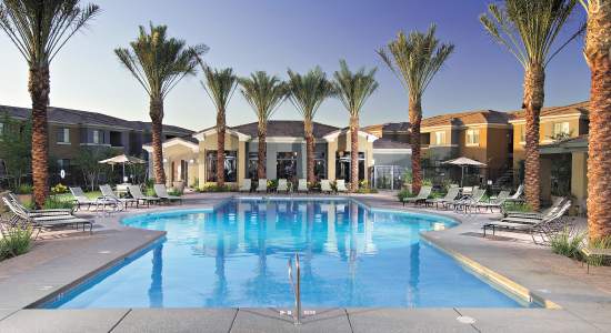 Sparkling pool at Broadstone Desert Sky Apartments in Phoenix, 