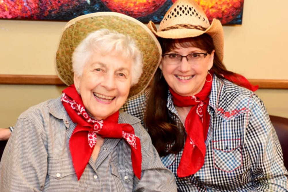 Western themed event at River Commons Senior Living in Redding, California