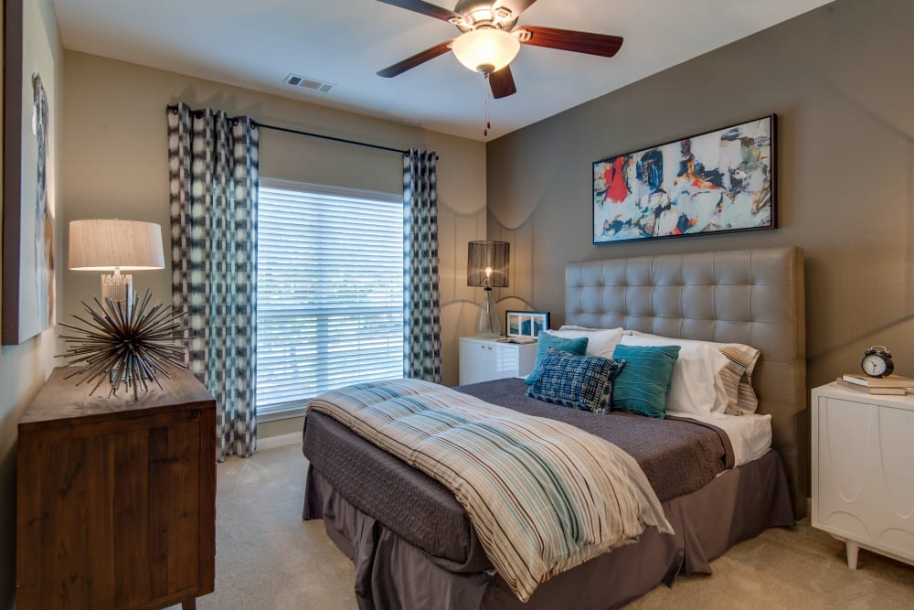 Large windows in bedroom at Legacy at Meridian in Durham, North Carolina