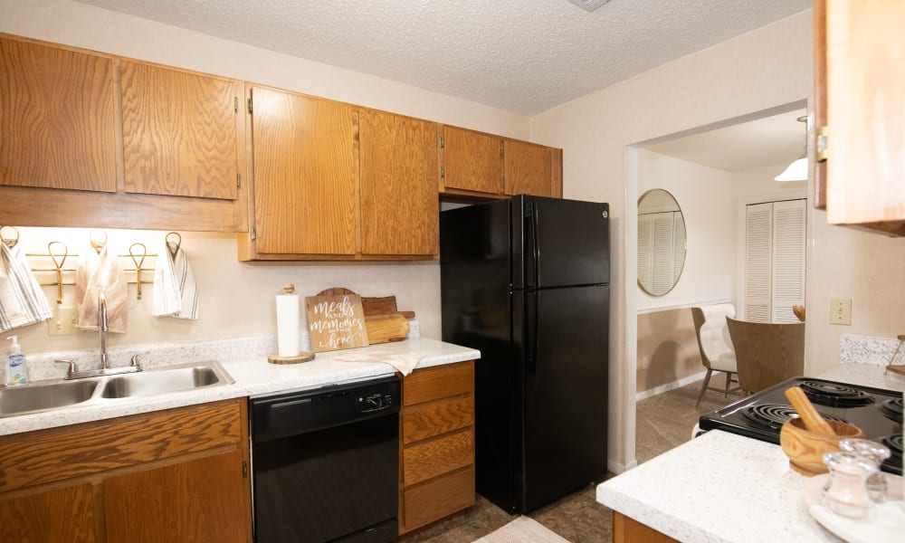 Kitchen at The Mark Apartments in Ridgeland, Mississippi