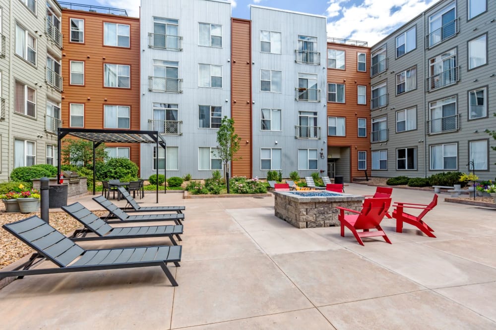 Luxurious hot tub at Diamond at Prospect Apartments in Denver, Colorado