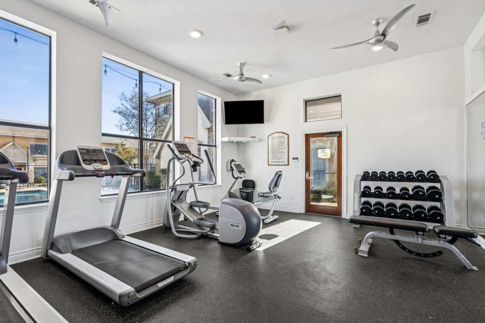 Fitness center at Providence Estates in San Antonio, Texas