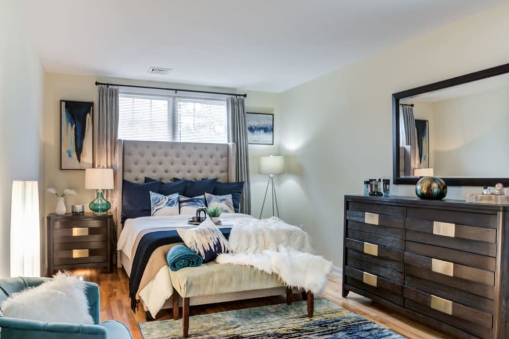 Bedroom of Wingate Apartments in Hamilton, New Jersey