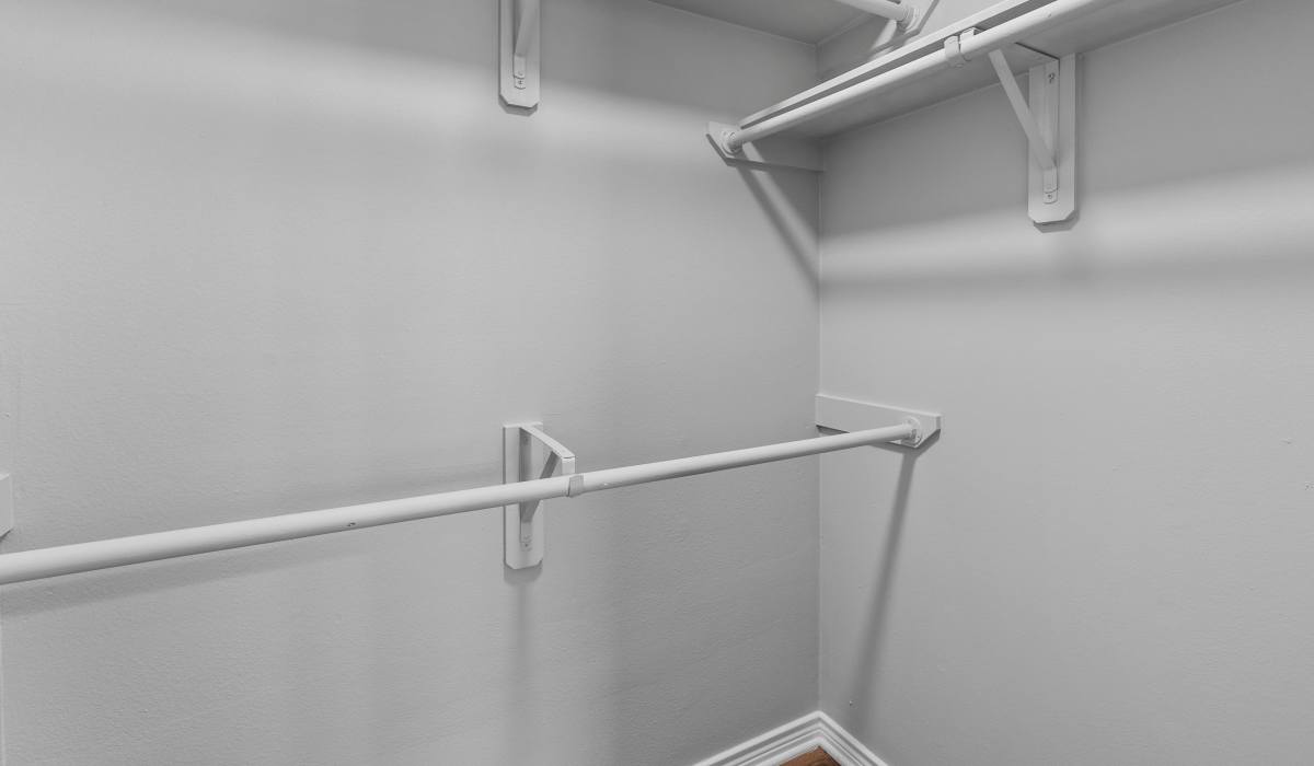Walk-in closet at Stoneleigh Corpus Christi in Corpus Christi, Texas