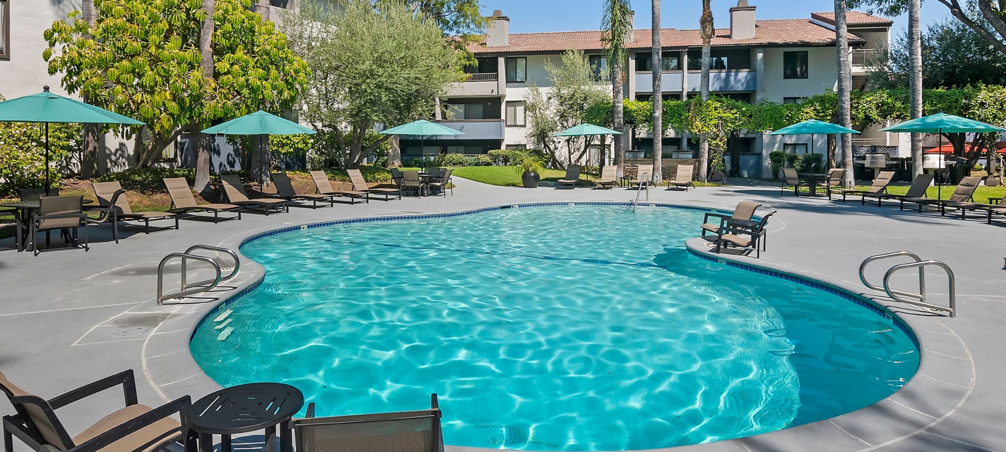 Resort-style pool at Alura, Woodland Hills, California