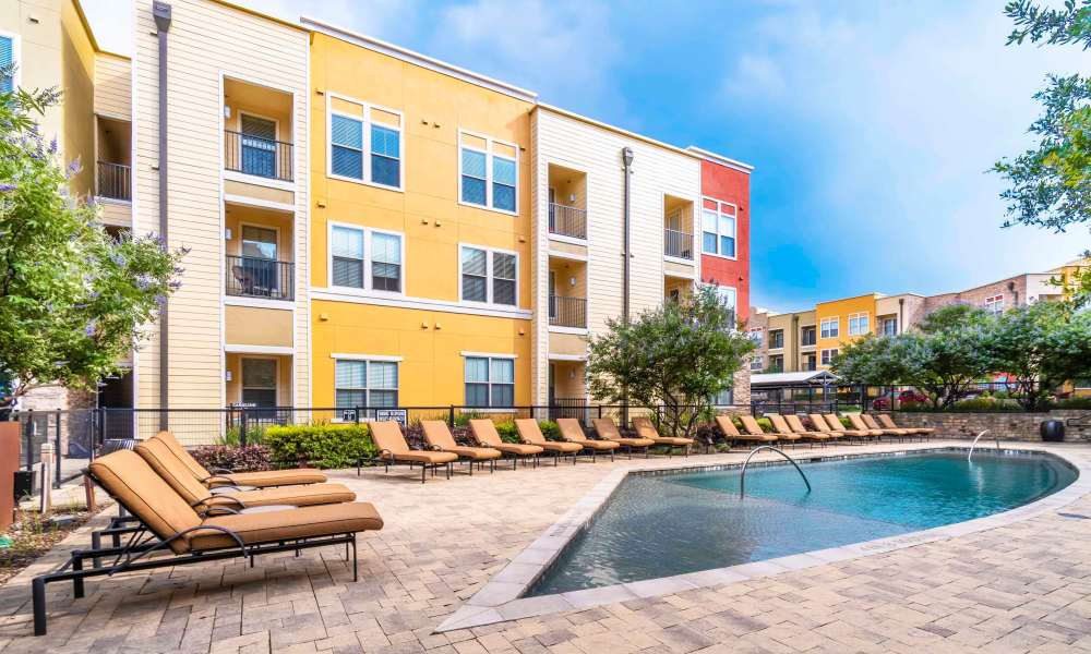 Community pool at Grapevine Station in Grapevine,Texas