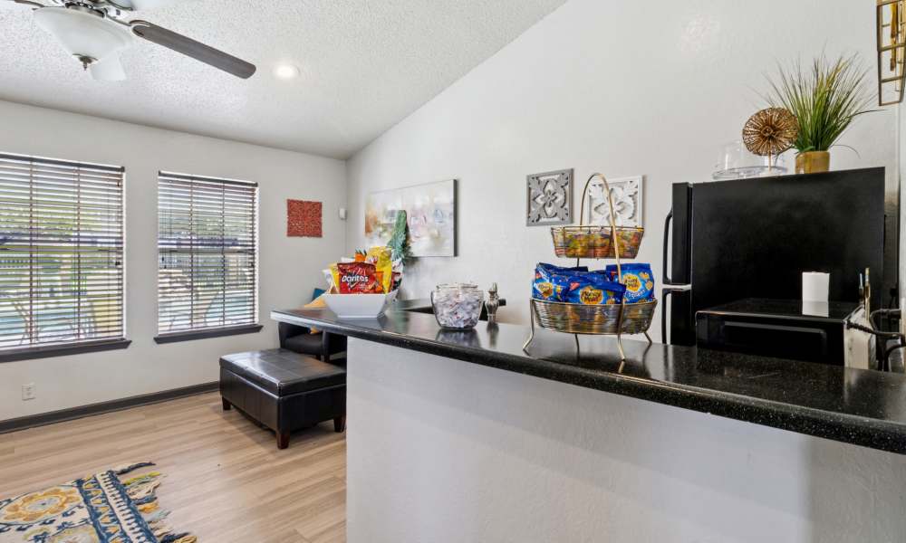 Community cozy kitchen area at Arbors of Taylor in Taylor, Texas