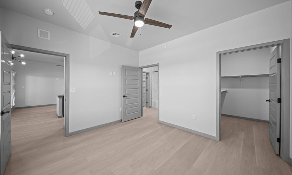Bedroom with closets at Retreat at Eastlake in El Paso, Texas