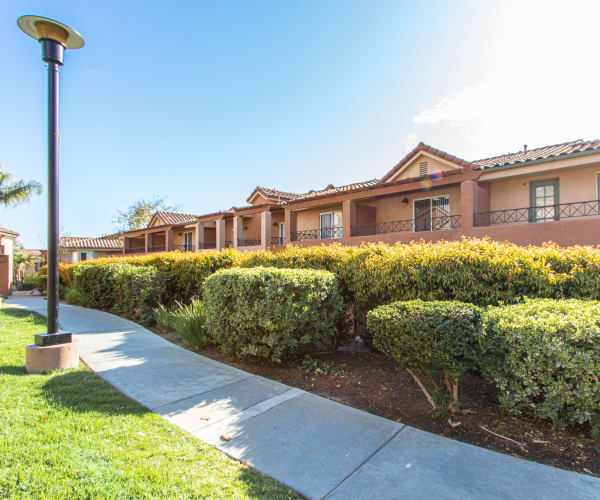 Apartment building exterior at La Mesa Park in La Mesa, California